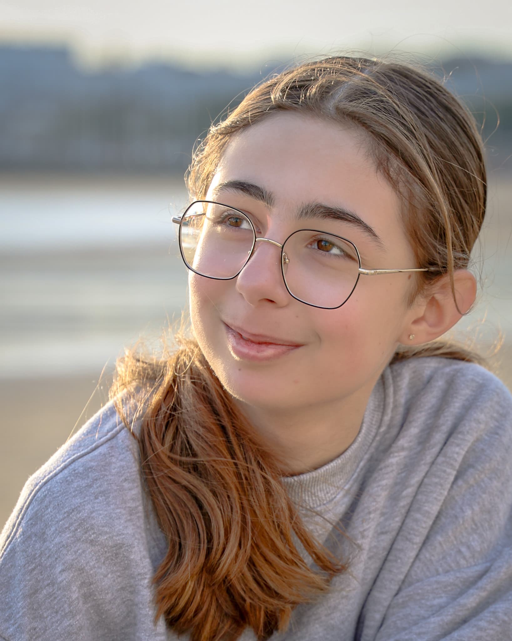 Portrait naturel en lumière extérieure