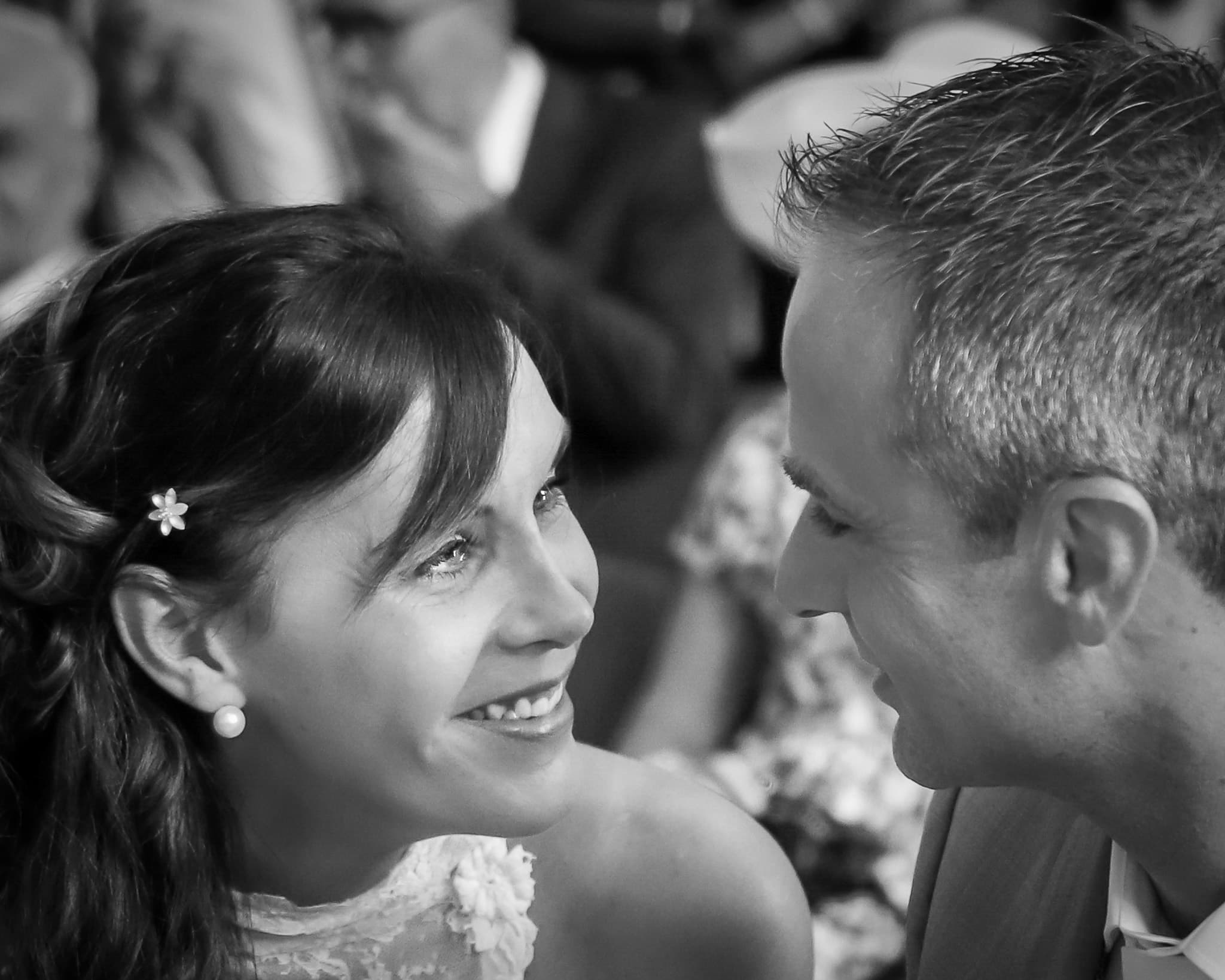 Portrait de couple de mariés lors d'un reportage mariage